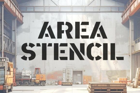 Area Stencil: Command Attention with Industrial Grit