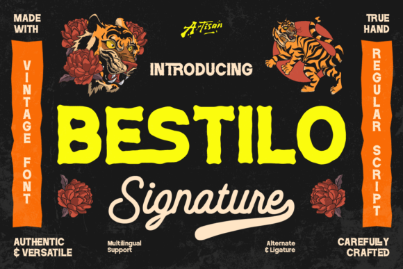 Bestilo Signature Duo: Vintage Bold Meets Handwritten Charm