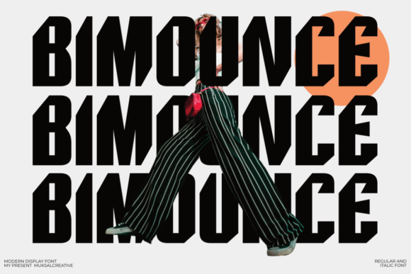 Bimounce: A Modern Display Font for Bold Designs