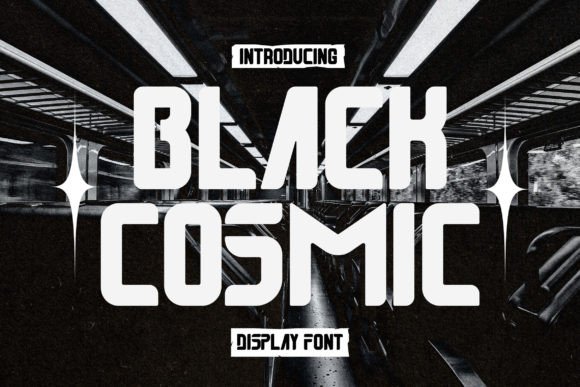 Black Cosmic: A Futuristic Y2K Display Font for Bold Designs