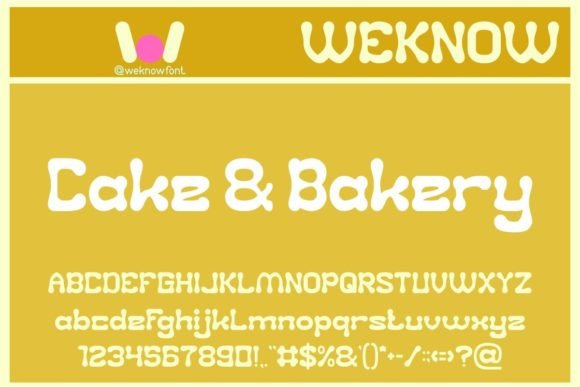 Cake and Bakery: A Sweet Display Font for Modern Brands