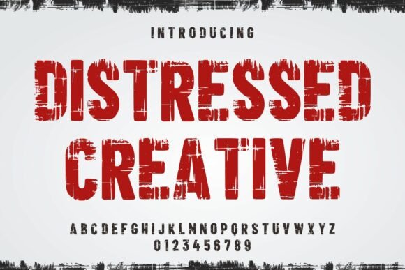 Distressed Creative: A Typeface With Unapologetic Grit