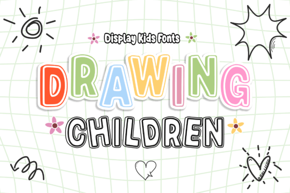 Drawing Children: A Modern Font with a Playful Soul