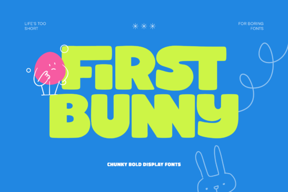 First Bunny: A Chunky, Bold Display Font with Retro Soul