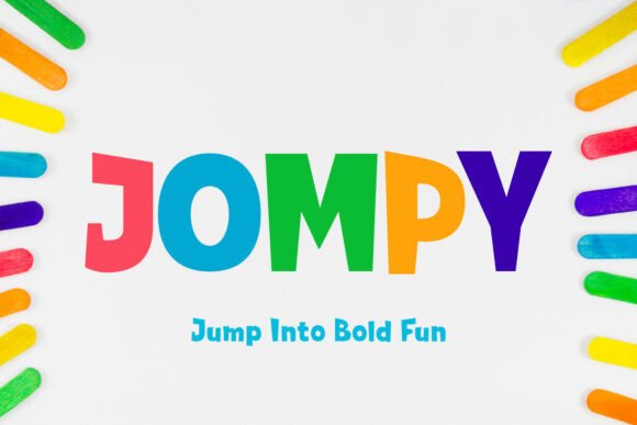 Jompy: The Chunky Display Font for Joyful Branding