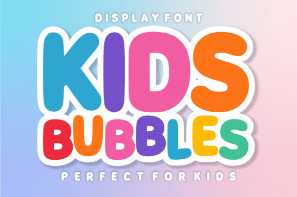 Kids Bubbles: A Playful Font for Bold & Vibrant Designs