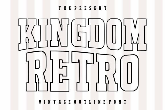 Kingdom Retro: A Bold Typeface for Vintage Projects