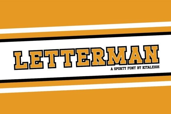 Letterman: A Varsity Font for Bold, Sporty Designs