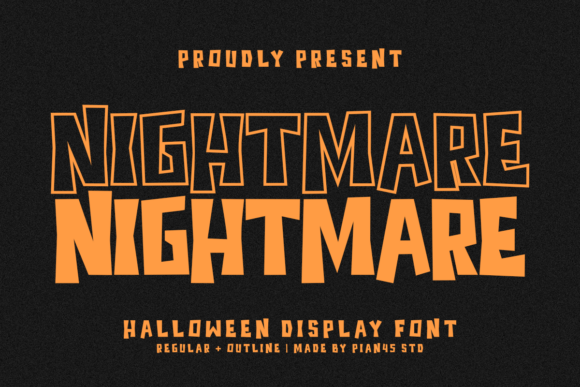 Nightmare: The Quirky Halloween Display Font