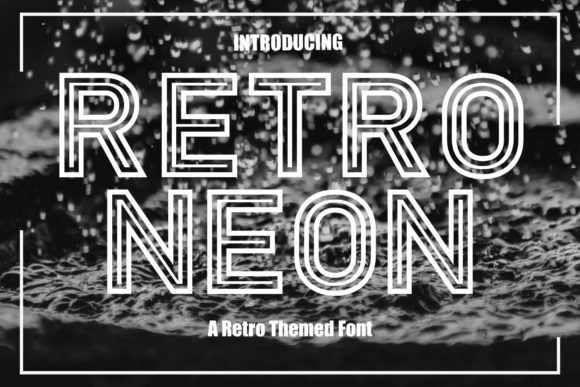 Retro Neon: A Display Font for Modern Creativity
