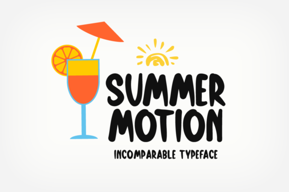 Summer Motion: The Modern Display Font for Crafty Creations