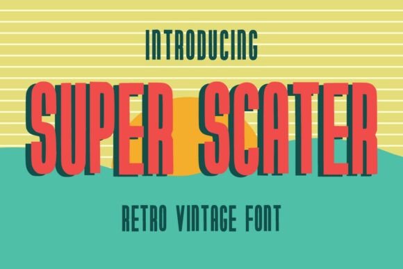 Superscater Regular: A Bold Return to Retro Display Typography