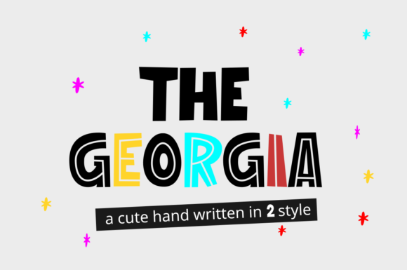 The Georgia: A Chunky Display Font That Brings Designs to Life